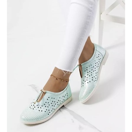 Chaussures Holm vertes ajourées 1