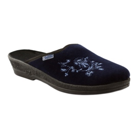 Broderie Chaussons pour femmes Befado 219d426 bleu bleu marin 1