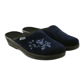 Broderie Chaussons pour femmes Befado 219d426 bleu bleu marin 4