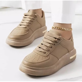 Baskets Staplet marron brun kaki vert 1