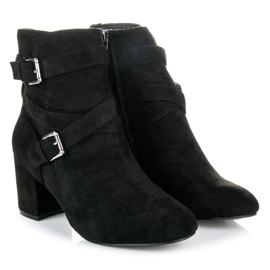 Seastar Bottines à talons en daim le noir 3