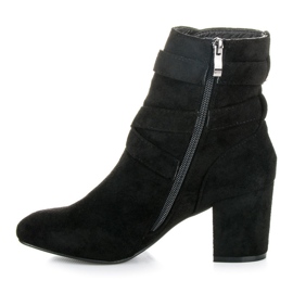 Seastar Bottines à talons en daim le noir 2
