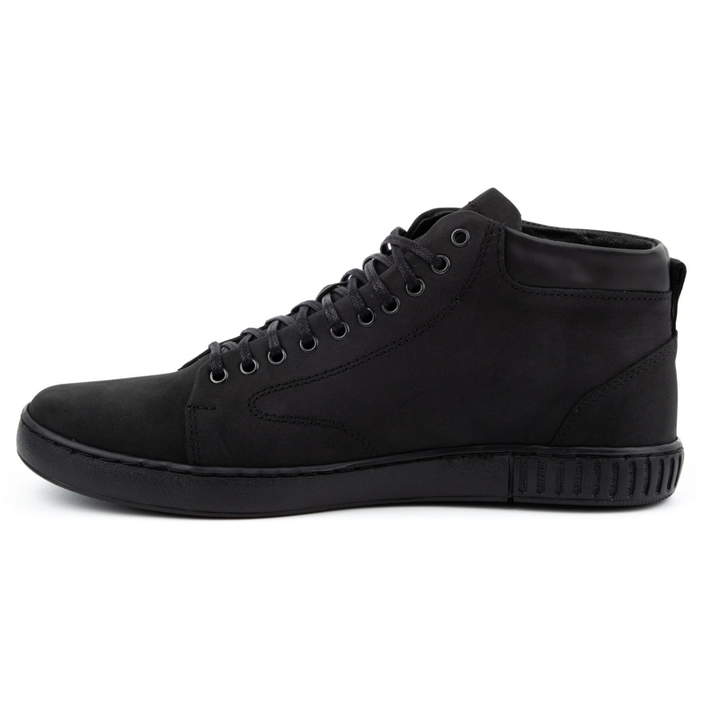 Polbut Chaussures creepers en cuir pour hommes 2108sw noir le noir 1
