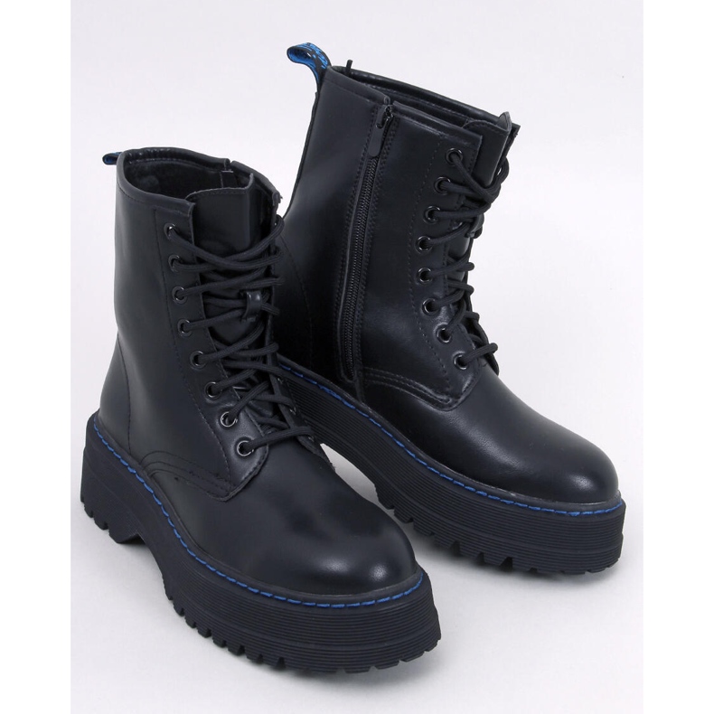 Bottines sur plateforme Hamel NOIR/BLEU 1