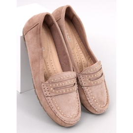 Mocassins femme Deys Kaki beige 1