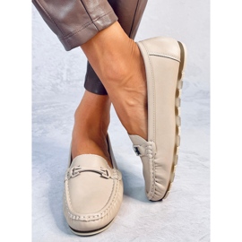 Mocassins classiques avec semelle intérieure en cuir Debell Beige 2