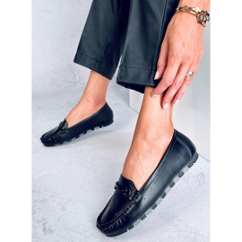 Mocassins classiques avec semelle intérieure en cuir Debell Noir le noir 5