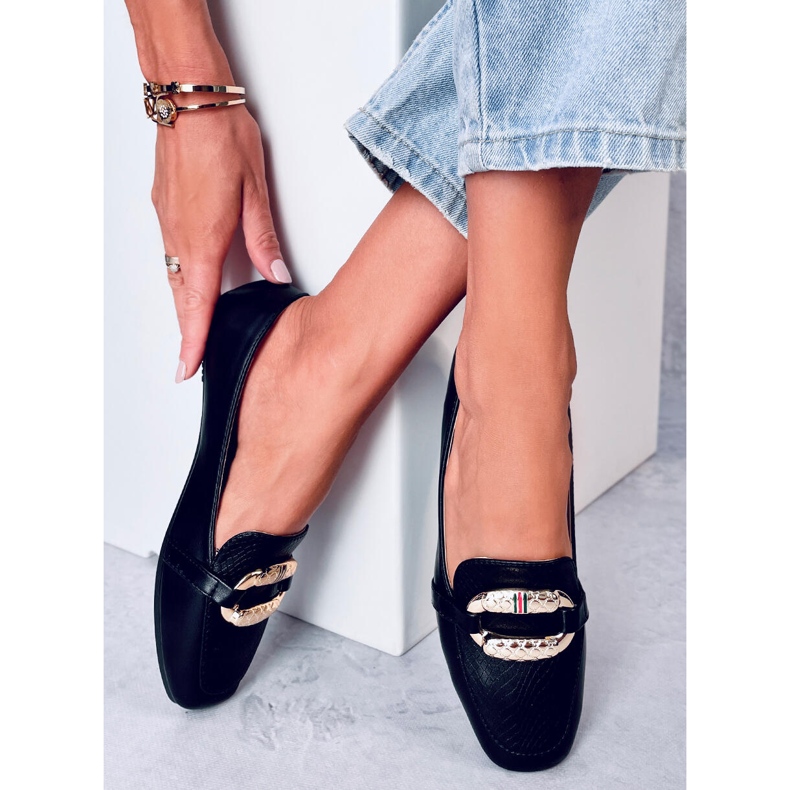 Mocassins femme Saimon Noir 1