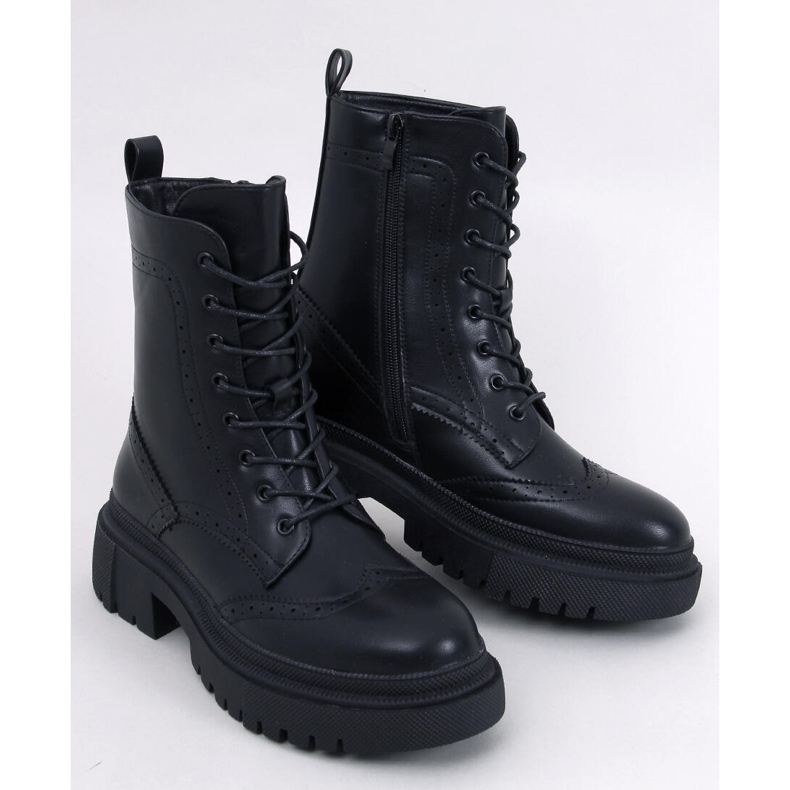 Aubert Bottines à lacets noires 1