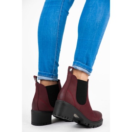 Vices New Collection Bottines Chelsea bordeaux rouge 1