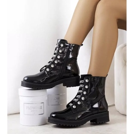 Bottes Ibarra laquées noires le noir 2