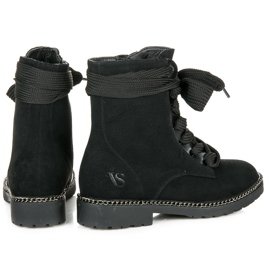 Vices New Collection Bottes à larges lacets le noir 4
