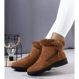 BM Bottes de neige brunes isolées avec fourrure Crina 2 BM Bottes de neige brunes isolées avec fourrure Crina 2