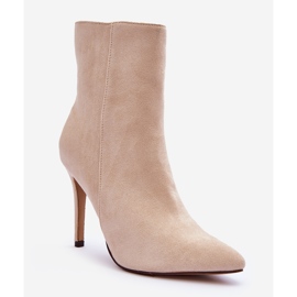 FB2 Bottines en Daim Beige Clair Eberpia 5