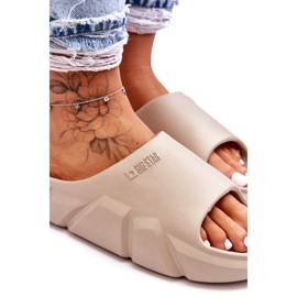 Pantoufles Légères En Mousse Big Star Pour Femme LL274593 Beige 2