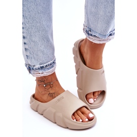 Pantoufles Légères En Mousse Big Star Pour Femme LL274593 Beige 1