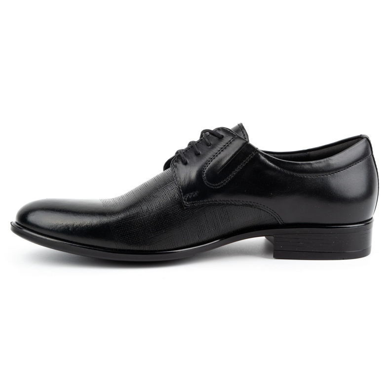 Kampol Chaussures habillées en cuir pour hommes 358KAM noir 1