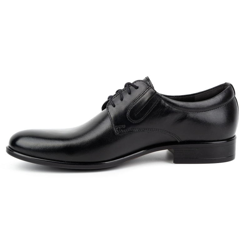 Kampol Chaussures habillées en cuir pour hommes 323KAM noir le noir 1