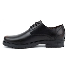 Polbut Bottines en cuir pour hommes 2120 noires et marron le noir 1