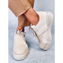 Baskets femme Melbo Beige 2