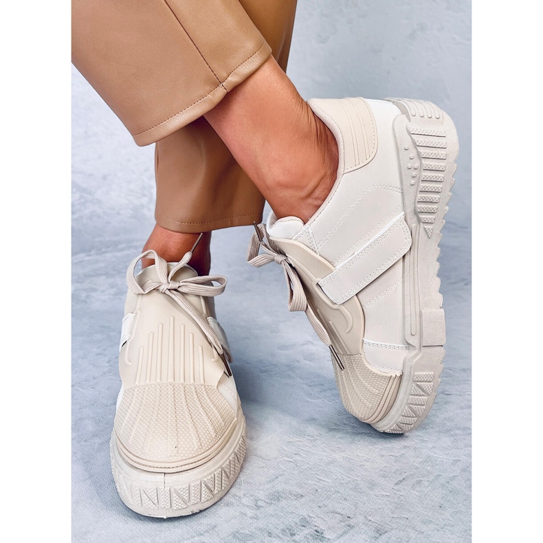 Baskets femme Melbo Beige 2