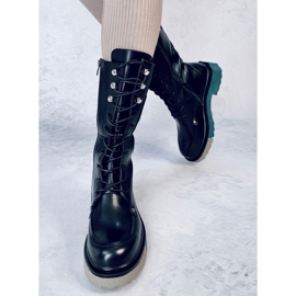 Bottes à semelle colorée de Keefe Black le noir 5