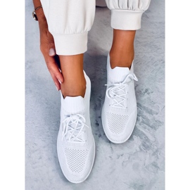 Leakes Baskets compensées blanches 5