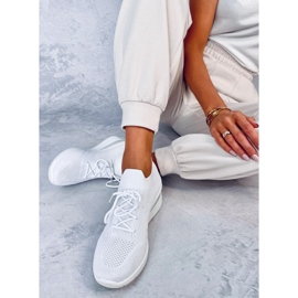 Leakes Baskets compensées blanches 4