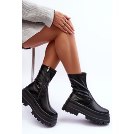 FB2 Bottes sur une plateforme massive Luinai noir le noir 5