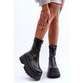 FB2 Bottes sur une plateforme massive Luinai noir le noir 3