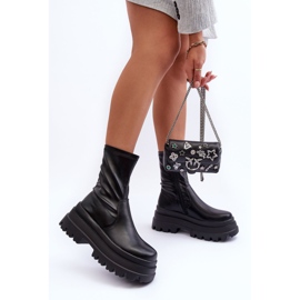 FB2 Bottes sur une plateforme massive Luinai noir le noir 4