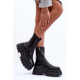 FB2 Bottes sur une plateforme massive Luinai noir le noir 2