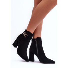 FB2 Bottines en cuir avec décoration Lymall noire le noir 2