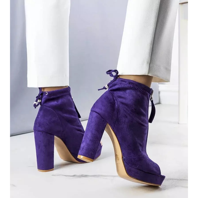 Bellucci Bottines violettes Payto 2 Bellucci Bottines violettes Payto 2