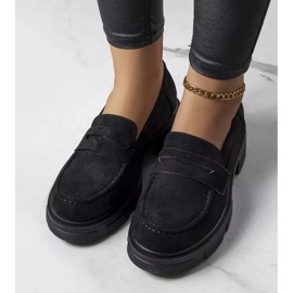 PA1 Chaussures noires en éco-daim d'Alacoque le noir 3