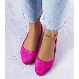 Ballerines roses en éco-daim de Donatien 2