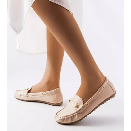 BM Mocassins beiges ornés de l'appliqué Seattle 1