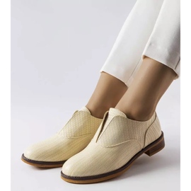 Derbies beiges LS5379 Taupe 1