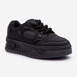 PG1 Baskets à plateforme pour femmes noires Finos le noir 1