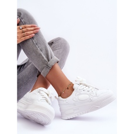 PG1 Baskets Plateforme Femme Blanc Finos 2