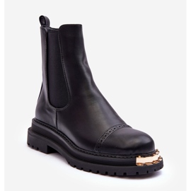 PG1 Bottines Chelsea Femme Noir Nialee 1