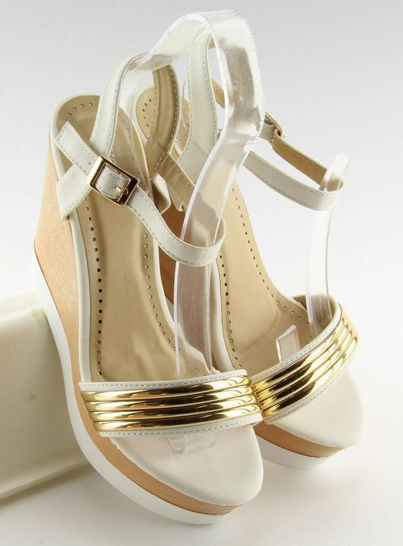 Sandales plateforme GH-158 Blanc 1