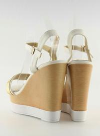 Sandales plateforme GH-158 Blanc 2