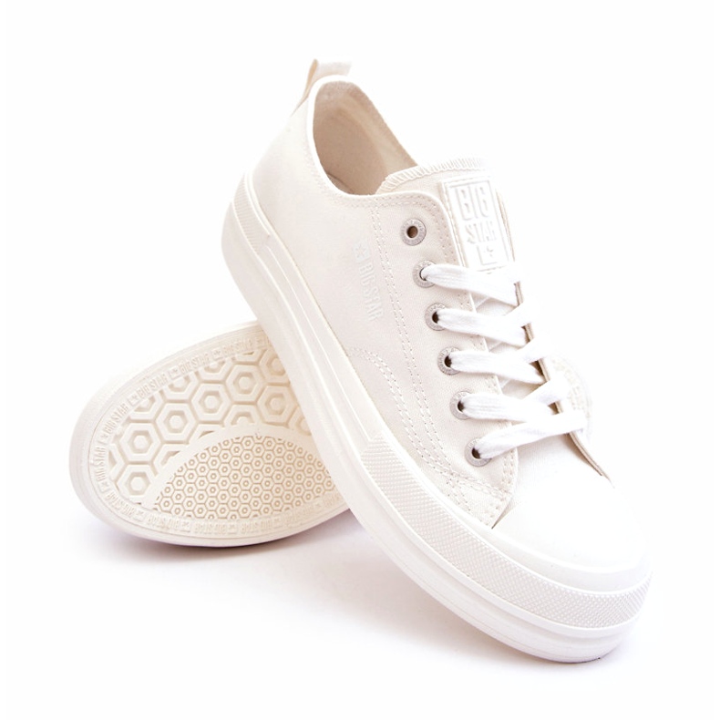 Baskets basses à lacets Big Star LL274968 Blanc 1