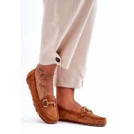 Super Mode Mocassins Femme Daim Avec Décoration Marron Dionira brun 3 Super Mode Mocassins Femme Daim Avec Décoration Marron Dionira brun 3