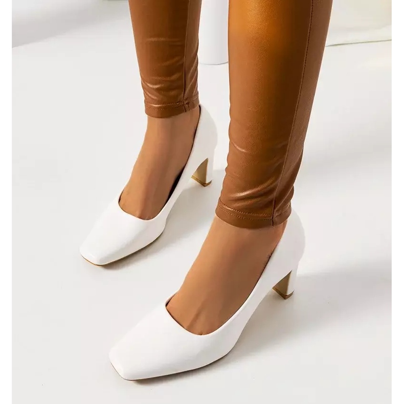 Escarpins Femme Graves blancs blanche écru 2