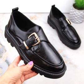 Chaussures pour femmes sur la plateforme avec une boucle noire Vinceza 58184 1 Chaussures pour femmes sur la plateforme avec une boucle noire Vinceza 58184 1