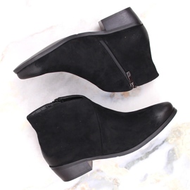 Santiags femme en daim noir Potocki SZ12188 le noir 3