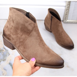 Santiags femme beige en daim Potocki SZ12188 1