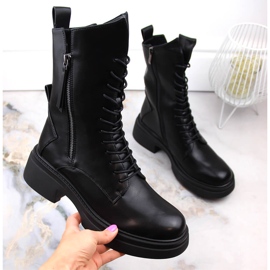 Bottes d'officier noires pour femme D&amp;A S.Barski Premium Collection MR870-23 le noir 1